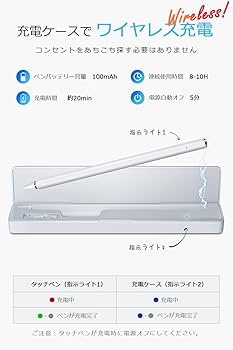 Amazon | 【2025新モデル ワイヤレス充電型】 タッチペン iPad